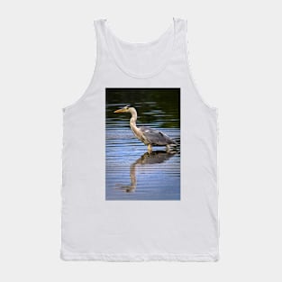 Grey Heron reflection Tank Top